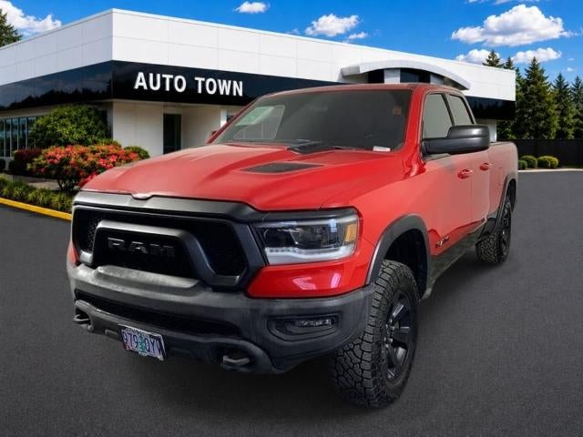 2020 RAM 1500 Rebel 4x4 Quad Cab 6'4" Box in Red — front three-quarter view
