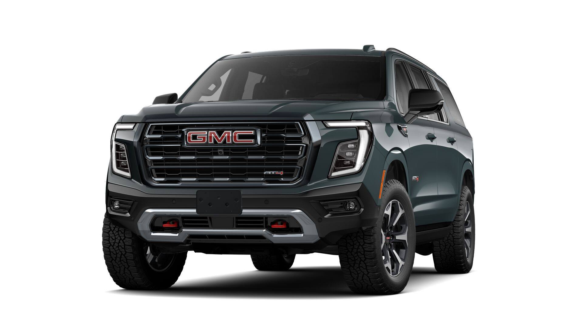 2026 GMC Yukon XL 4WD 4dr AT4 in Midnight Pine — front three-quarter view