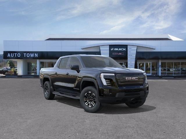2026 GMC Sierra EV e4WD Crew Cab Standard Range Elevation in Onyx Black — front three-quarter view