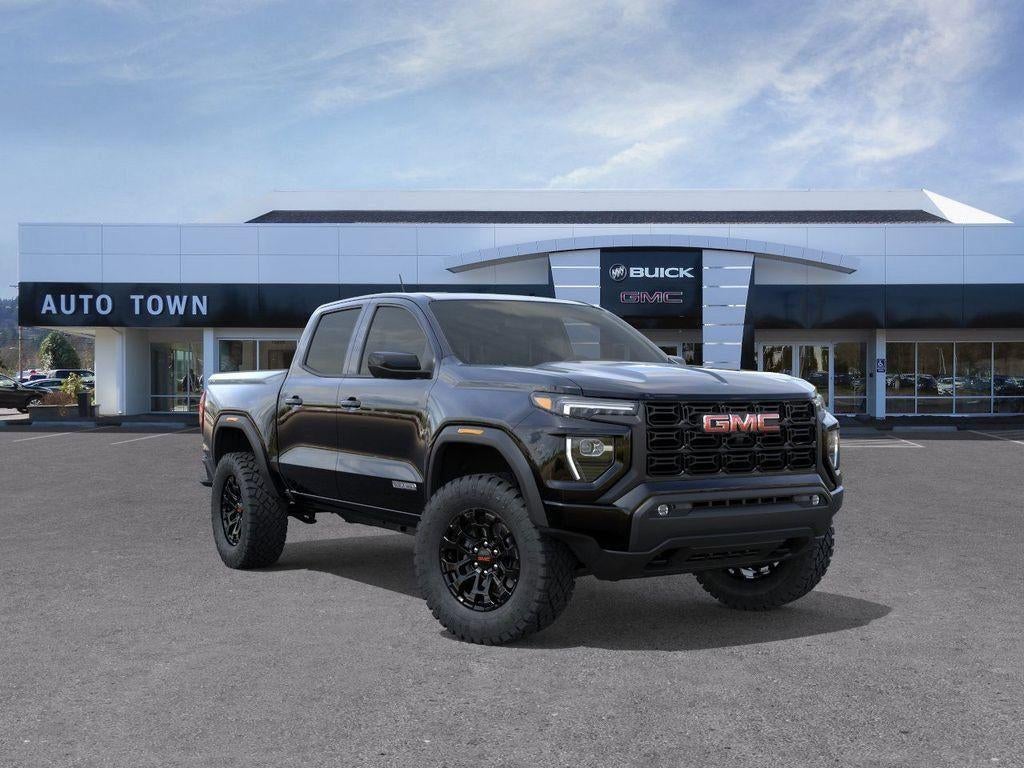 2026 GMC Canyon Crew Cab Short Box 4-Wheel Drive Elevation in Onyx Black — front three-quarter view