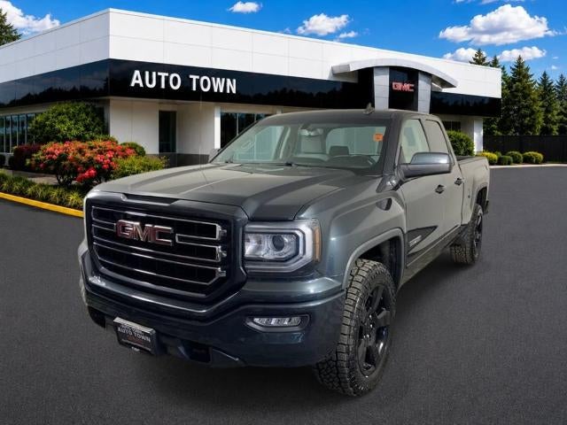 2017 GMC Sierra 1500 Double Cab Standard Box 4-Wheel Drive in Dark Slate Metallic — front three-quarter view