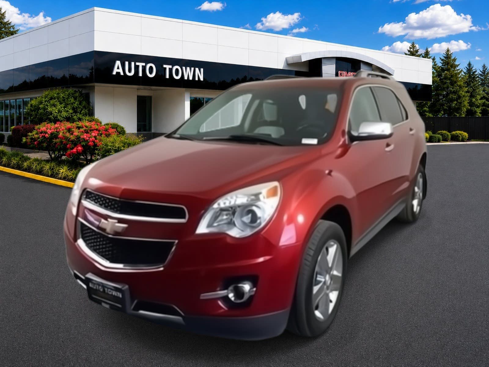 2015 Chevrolet Equinox AWD LTZ in Crystal Red Tintcoat — front three-quarter view
