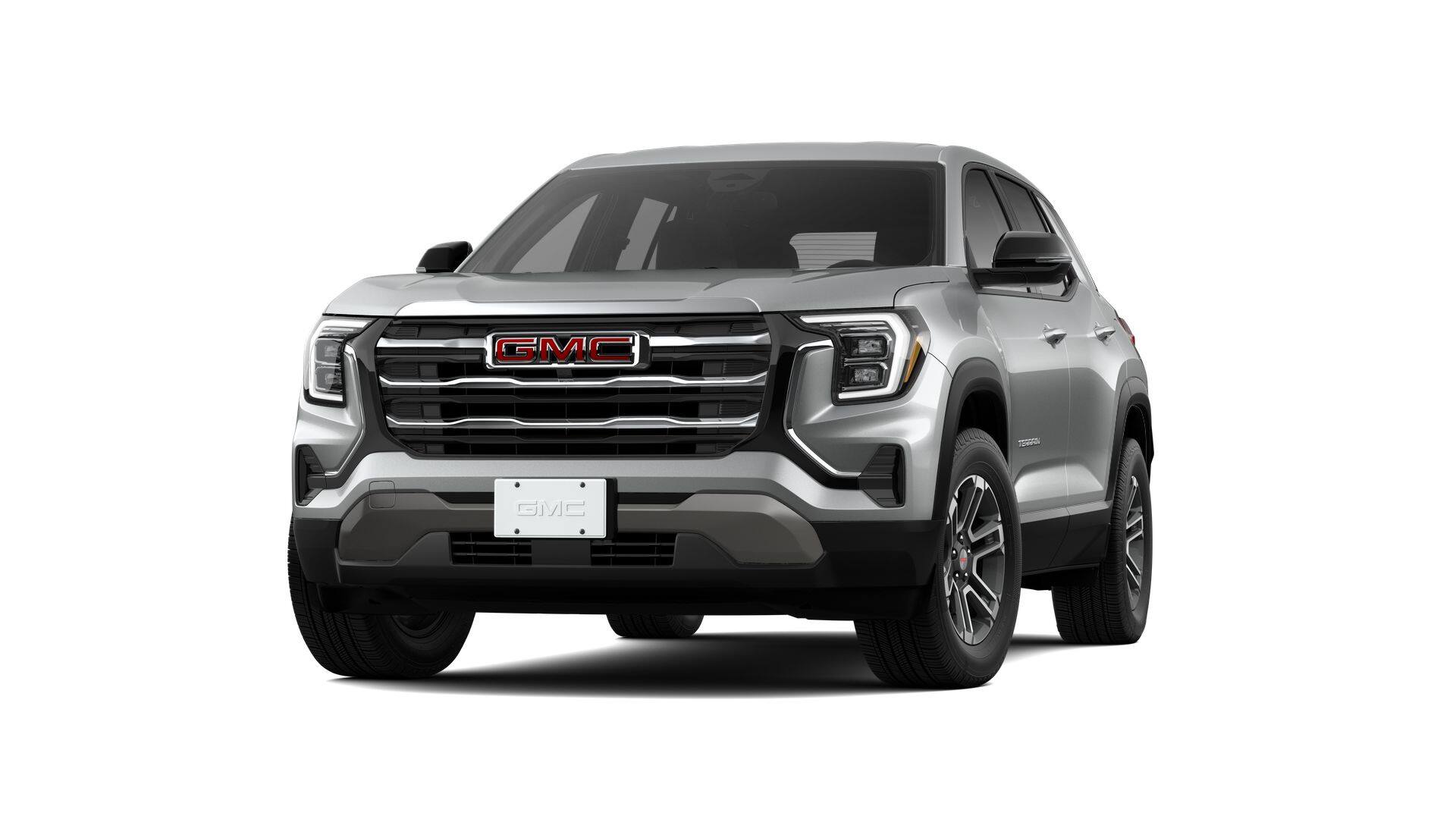 2026 GMC Terrain Base in Sterling Metallic — front three-quarter view