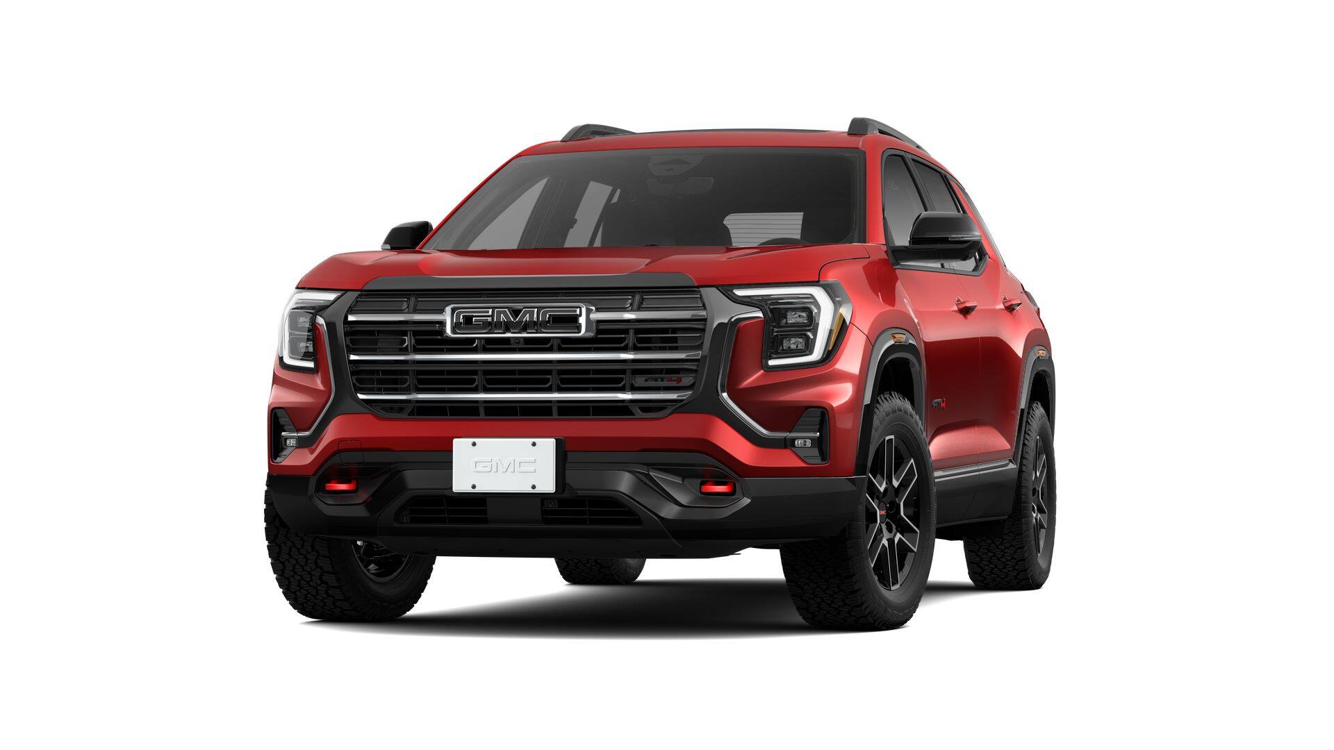 2026 GMC Terrain AWD 4dr AT4 in Volcanic Red Tintcoat — front three-quarter view