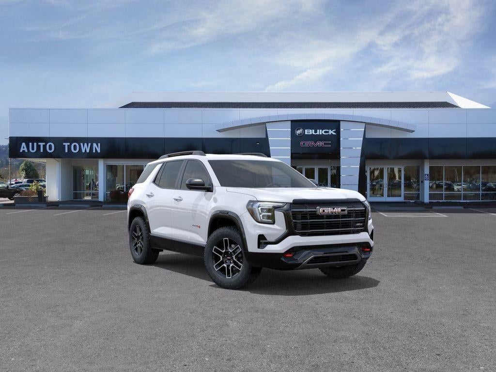 2026 GMC Terrain AWD 4dr AT4 in Summit White — front three-quarter view