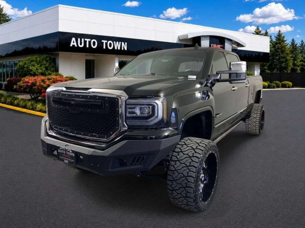 2017 GMC Sierra 1500 Crew Cab Standard Box 4-Wheel Drive Denali in Onyx Black — front three-quarter view