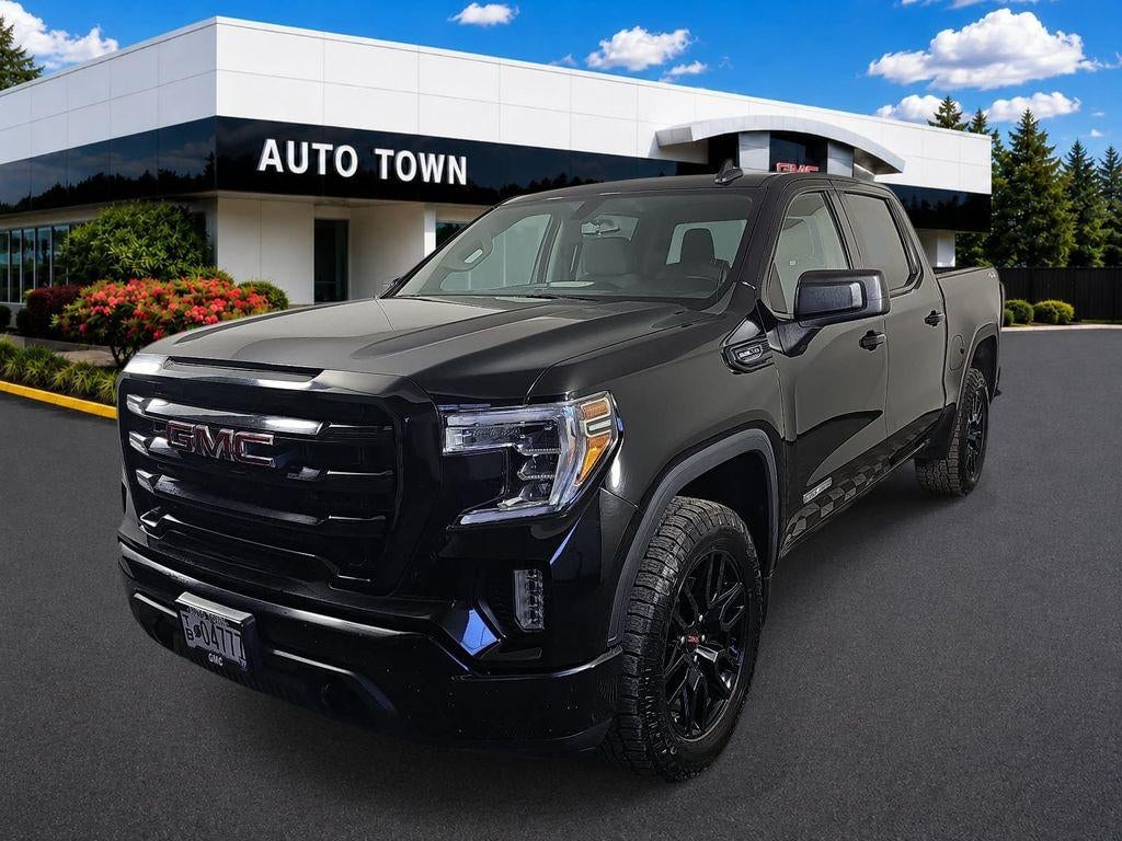 2020 GMC Sierra 1500 Crew Cab Short Box 4-Wheel Drive Elevation in Onyx Black — front three-quarter view