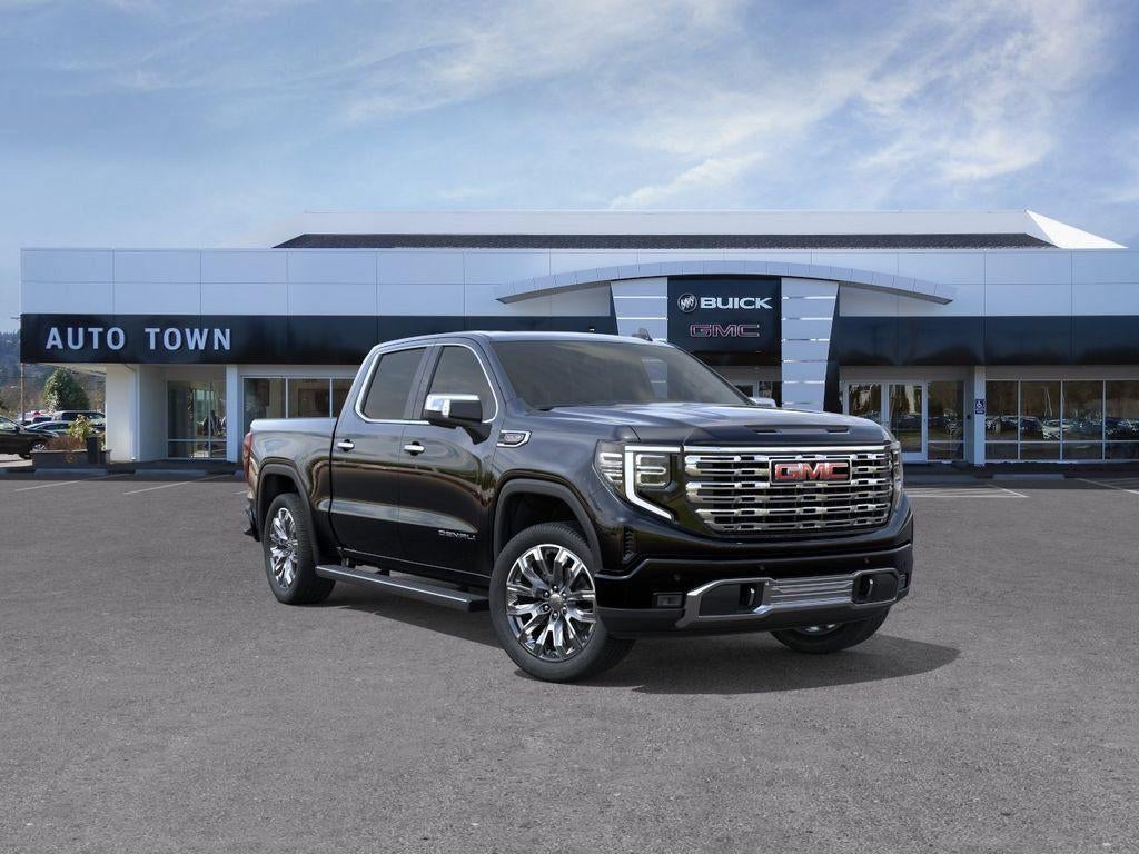 2026 GMC Sierra 1500 Crew Cab Short Box 4-Wheel Drive Denali in Onyx Black — front three-quarter view
