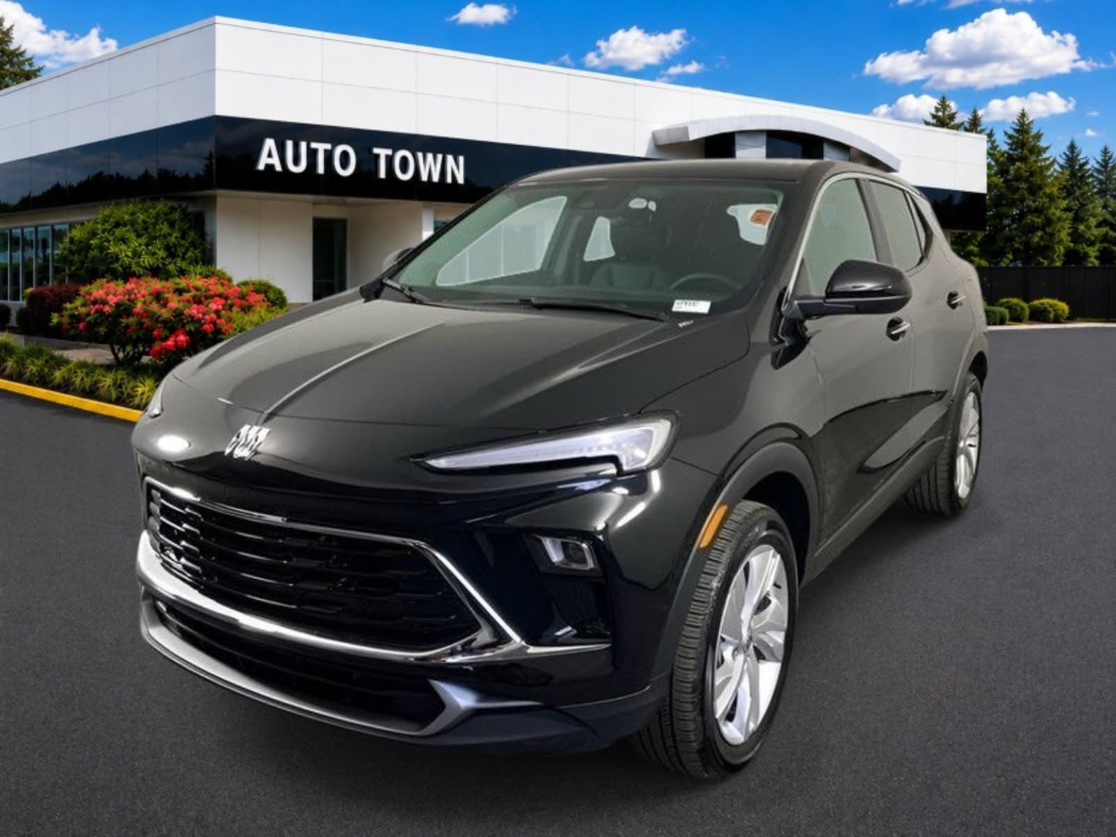 2025 Buick Encore GX Preferred AWD in Ebony Twilight Metallic — front three-quarter view