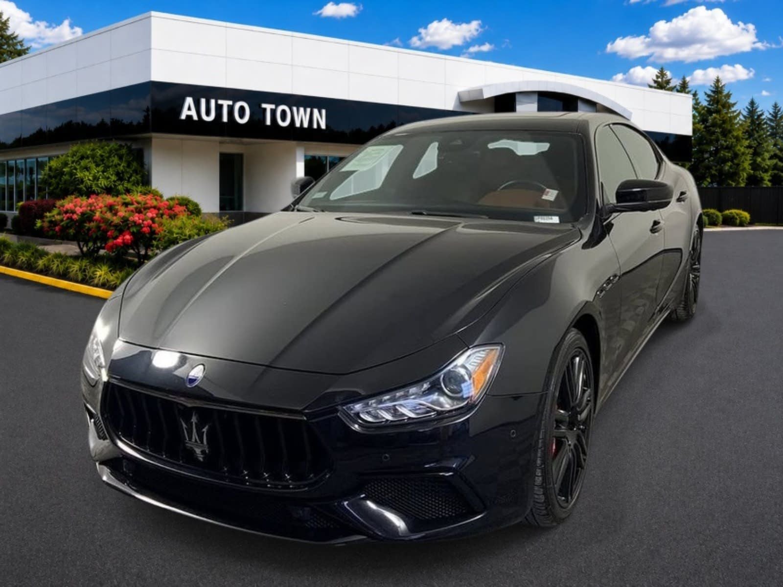 2021 Maserati Ghibli 3.0L in Black — front three-quarter view